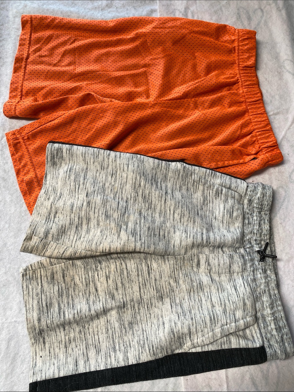 Boy's 10/12 Mesh Athletic Shorts & Urban Heather Gray Drawstring Shorts Set of 2
